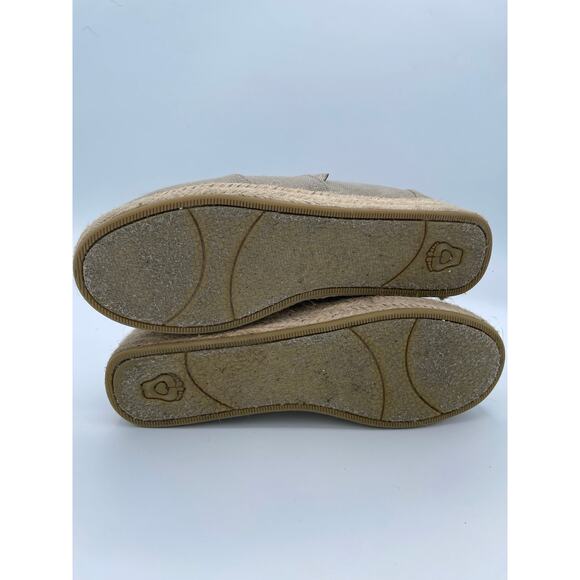 BOBS Skechers Womens 9 Espadrille Slip-On Beige Linen Comfort Shoes Memory Foam - Picture 6 of 7